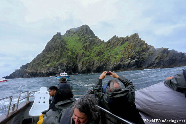 Skellig Michael from the Boat