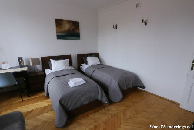 Bedroom at the Apartment in Warsaw