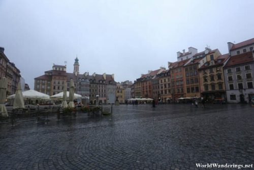 Another Angle of the Old Town Market Square in Warsaw