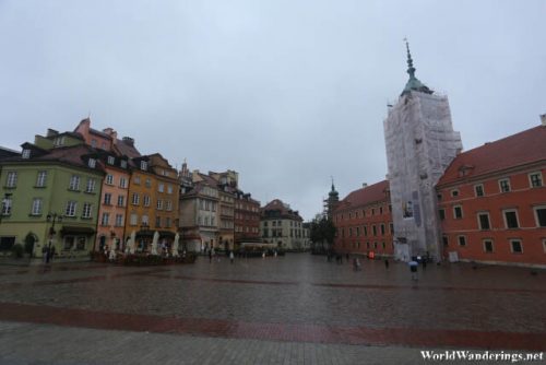 Plac Zamkowy in Old Town of Warsaw