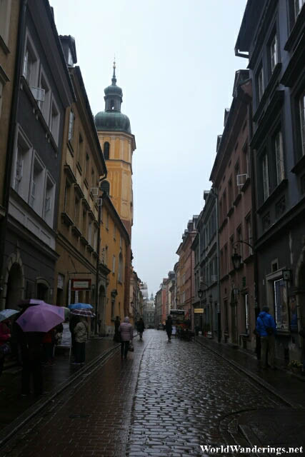 Piwna Street in Old Town of Warsaw