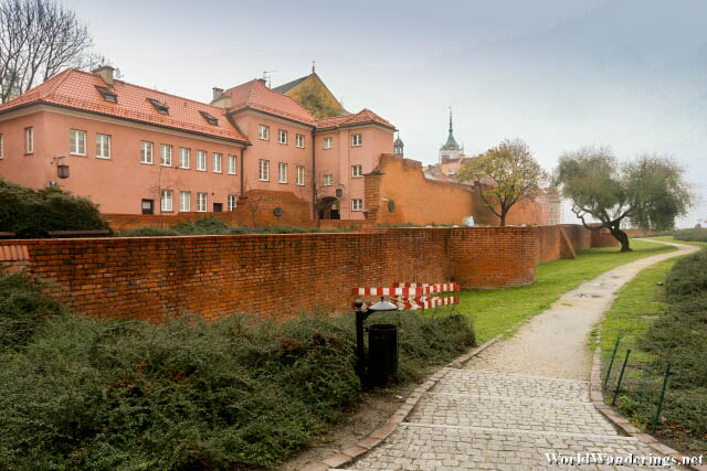 Outside the Old Town Walls of Warsaw