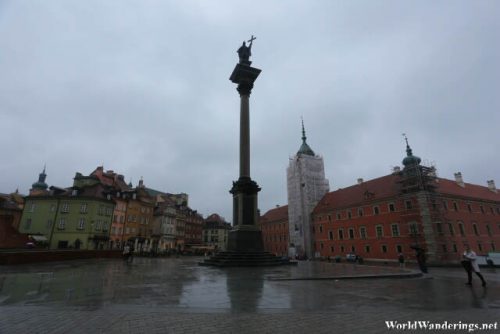 Castle Square at the Old Town of Warsaw