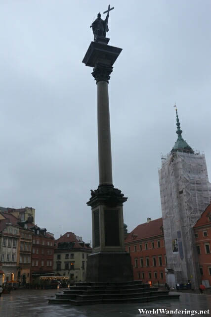 Sigismund's Column at the Castle Square in Warsaw