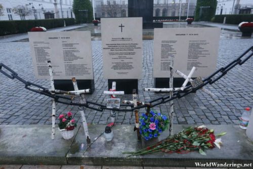 Memorial to the Victims of the Fatal Airline Crash at the Warsaw Presidential Palace