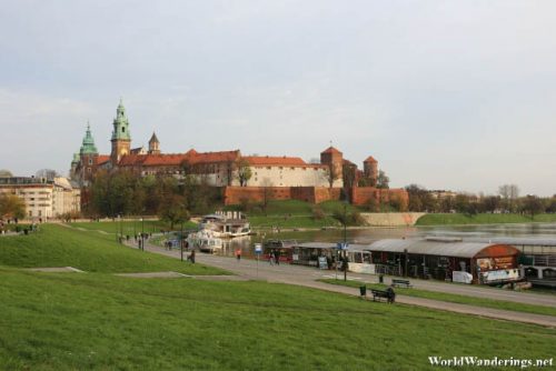 Wawel Castle Looms Large Along the Vistula River