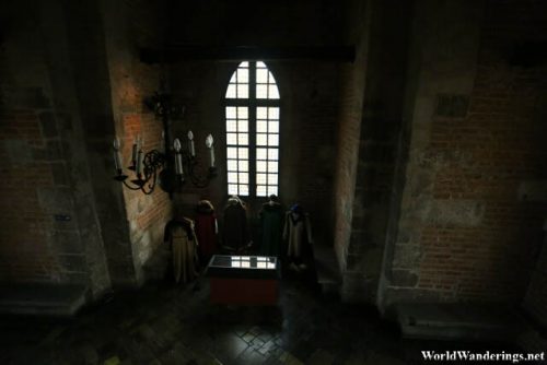 Exhibits in the Town Hall Tower in Krakow