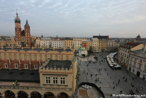 Old Town of Krakow from the Town Hall Tower