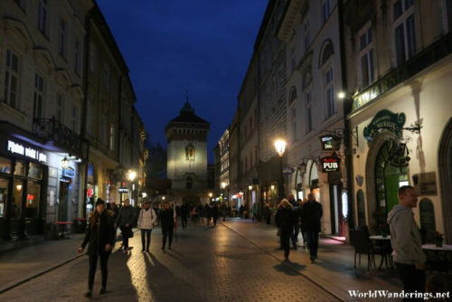 Evening in Krakow Old Town