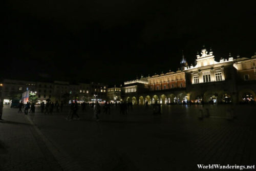 Krakow Market Square at Night
