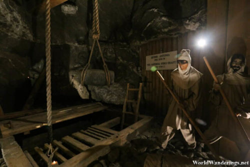 Exhibit on How Salt was Extracted at the Wieliczka Salt Mine