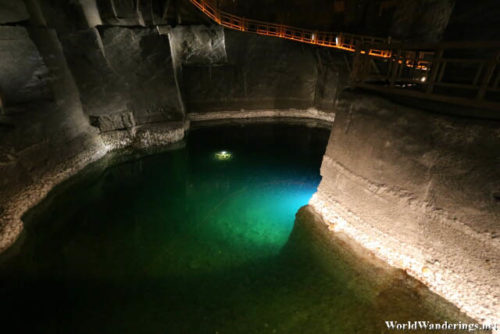 Underground Pool at the Wieliczka Salt Mines