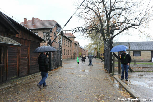 Entrance to the Auschwitz