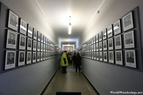 Hall of Portraits at the Auschwitz