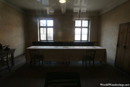 Interrogation Room at the Auschwitz
