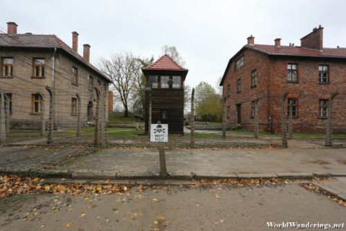 Restricted Area in the Auschwitz