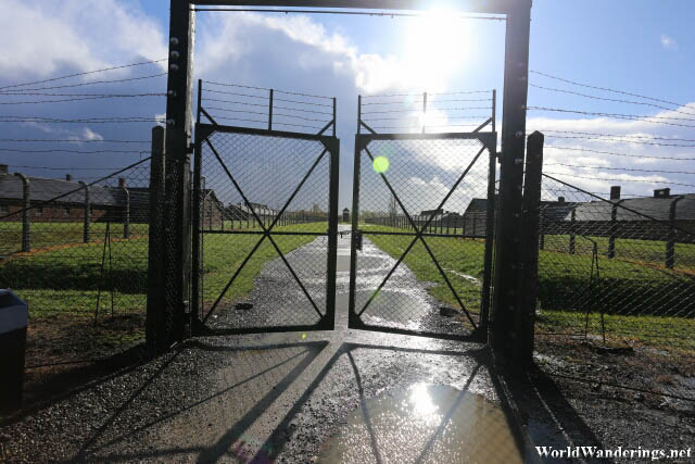A Gate at Auschwitz II-Birkenau