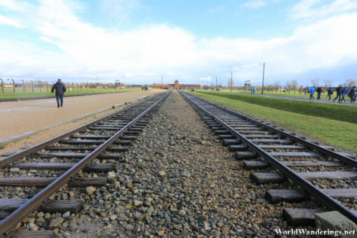 Railroad Tracks Leading to Auschwitz II-Birkenau