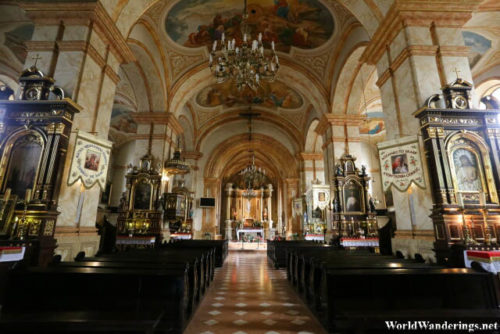 Inside the Basilica of the Presentation of the Blessed Virgin Mary in Wadowice