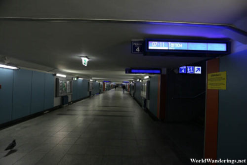 Passageway for Passengers at Krakow Railway Station