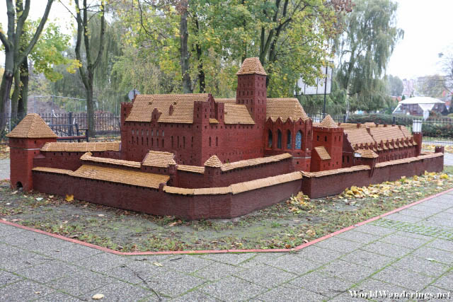 Model of Malbork Castle