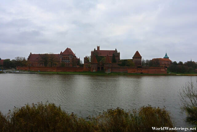 Malbork Castle Along the River Nogat