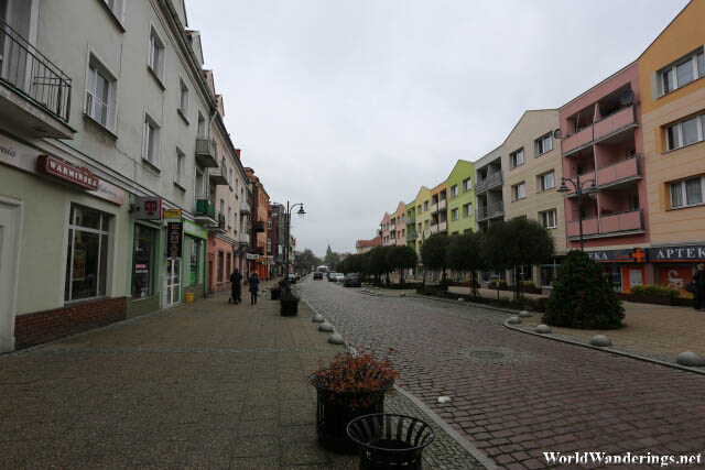 Shopping Street in Malbork