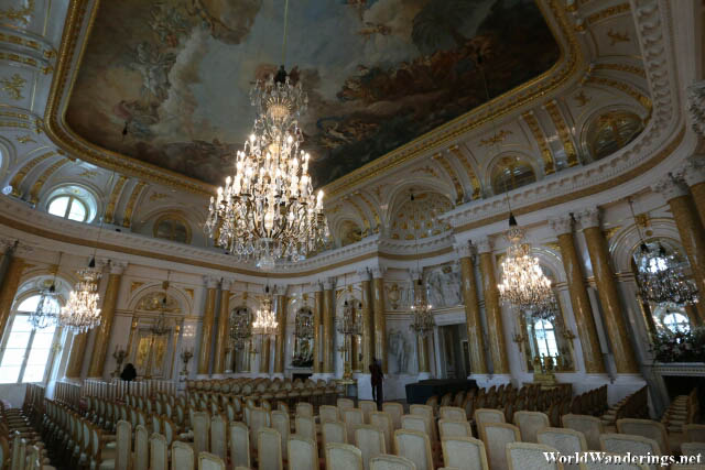 Inside the Great Assembly Hall of the Royal Castle of Warsaw