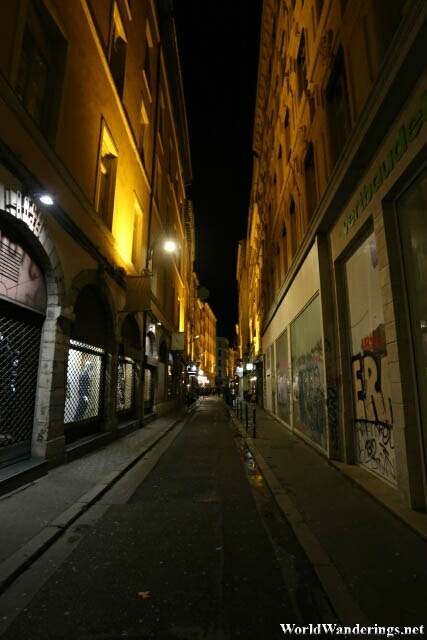Narrow Street in Lyon