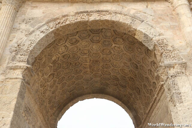 Detail on the Arch of the Triumphal Arch of Orange