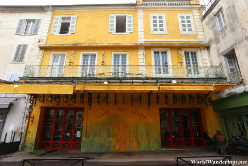 Outside Cafe Van Gogh