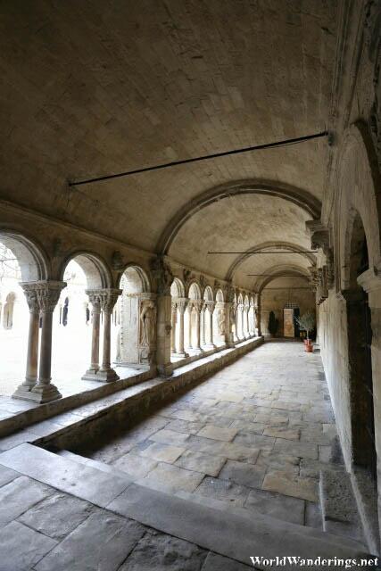 Walking in the Cloister of Saint-Trophime Church in Arles