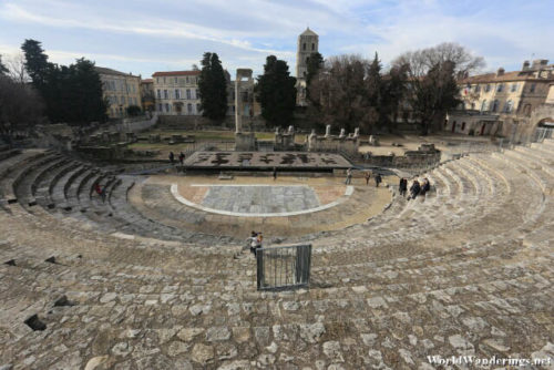 View from the Seats at the Ancient Theater of Arles