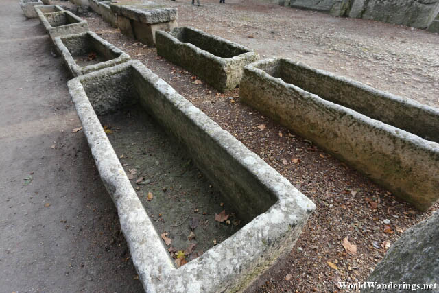 Empty Sarcophagi in Alyscamps