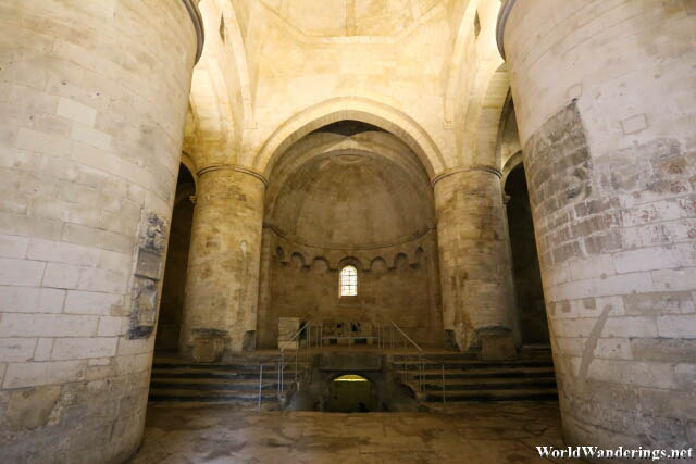 Inside the Church of Saint Honorat