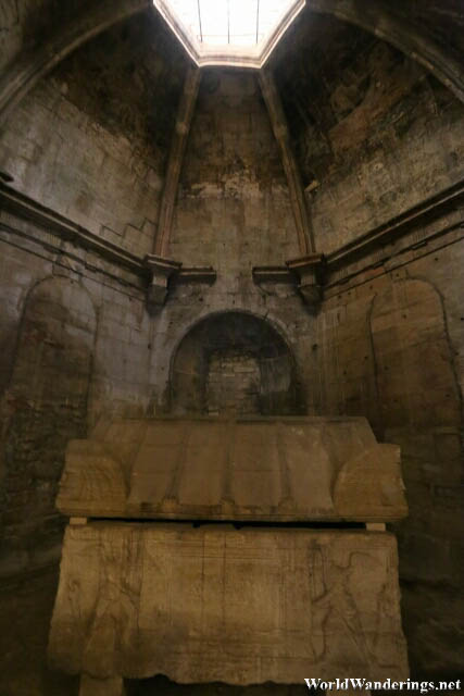 Sarcophagus at the Church of Saint Honorat