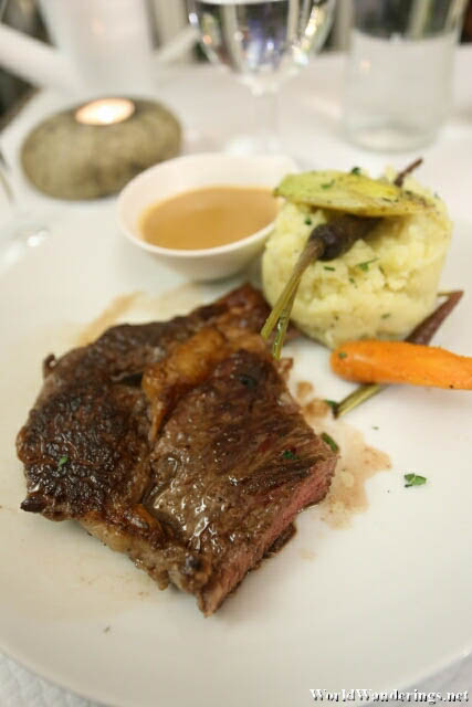 Steak at Newground Restaurant