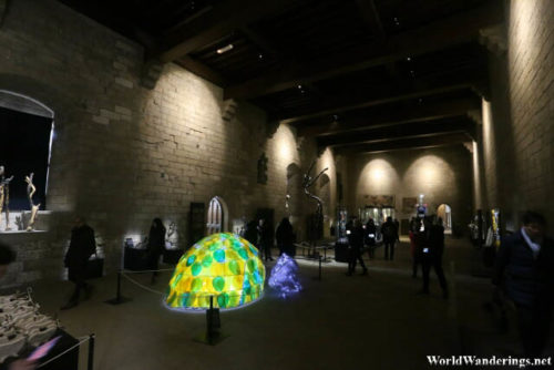 Art on Display at one of the Rooms at the Palais des Papes