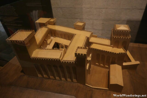 Model of the Old Palace at the Palais des Papes
