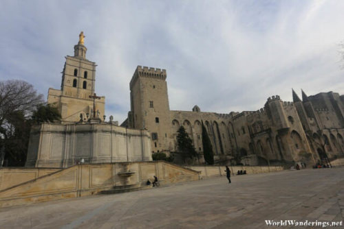 Cathedral of Our Lady of Doms Beside the Palais des Papes in Avignon