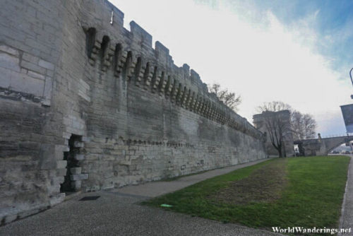 Imposing Walls of Avignon