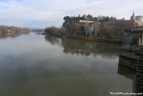 River Rhône from Pont d'Avignon