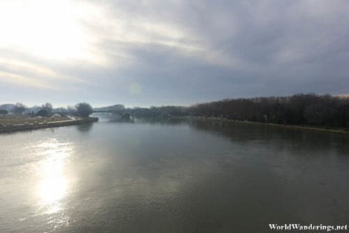 Calm River River Rhône From Pont d'Avignon