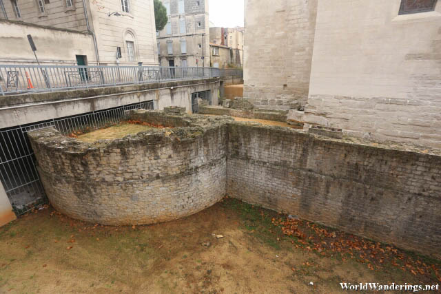 Foundations of Old Roman Buildings in Avignon