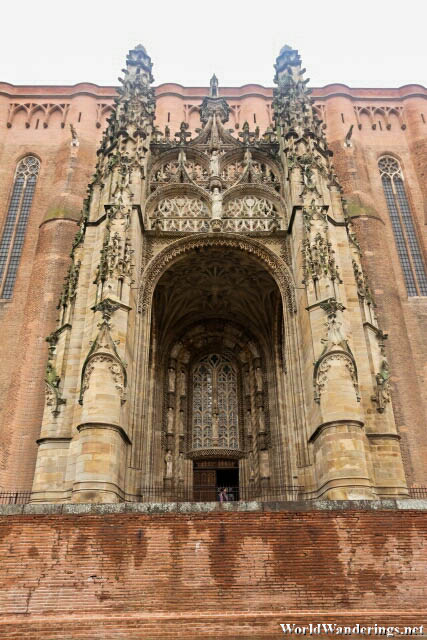 Entrance of the Cathedral Basilica of Saint Cecilia in Albi