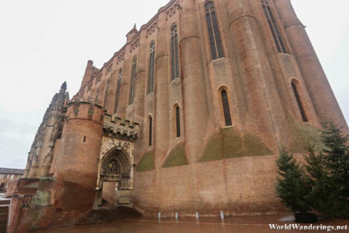 Looking at the Massive Cathedral Basilica of Saint Cecilia in Albi