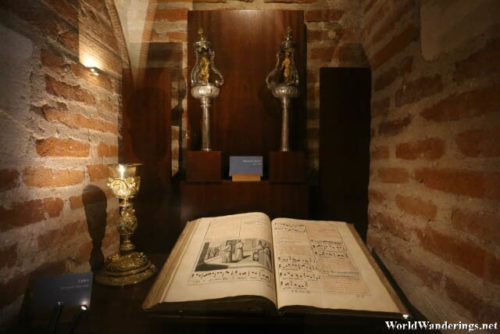 Preserved Book at the Cathedral Basilica of Saint Cecilia in Albi