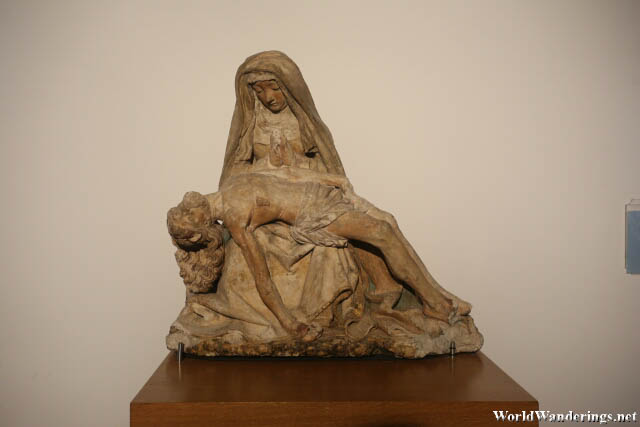 Mary and Jesus Statue on Display at the Cathedral Basilica of Saint Cecilia in Albi