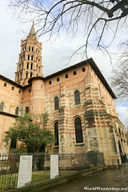 Tower at the Basilica of Saint Sernin in Toulouse