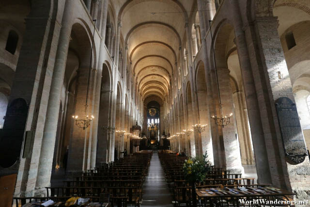 Inside the Basilica of Saint Sernin in Toulouse